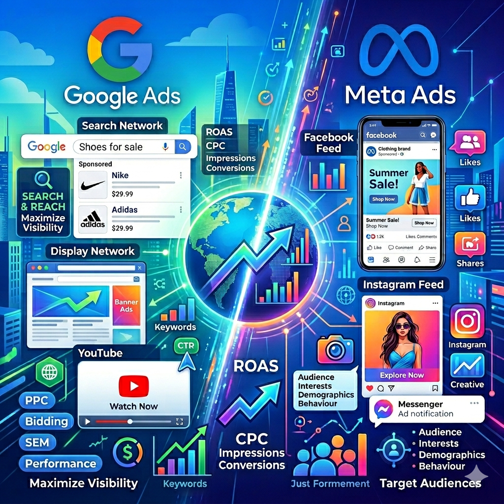 Meta and Google ads